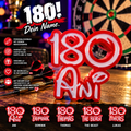 180 – Dein Name | Personalisierter Dart-Aufsteller