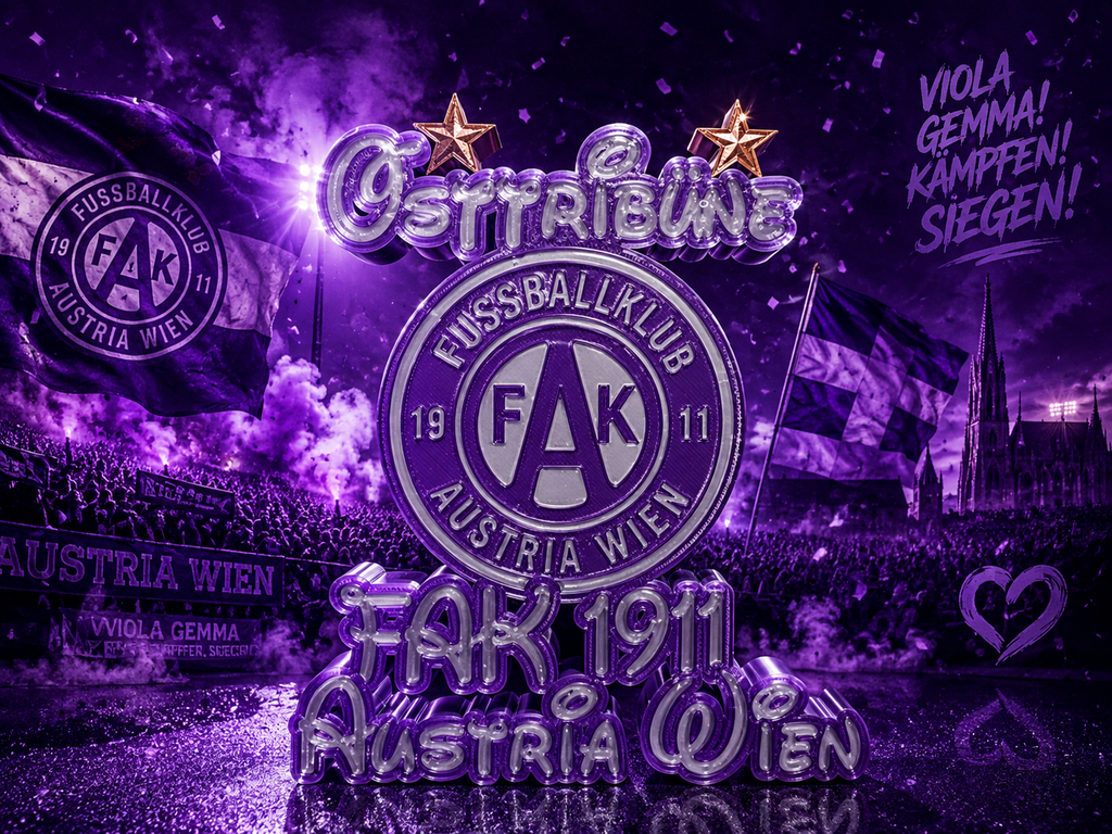 💜 Austria Wien - Fan-Aufsteller – FAK 1911 - Osttribüne