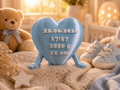 👶💙 Personalized Birth Heart
