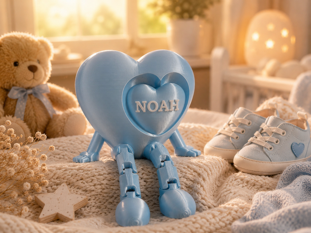 👶💙 Personalized Birth Heart