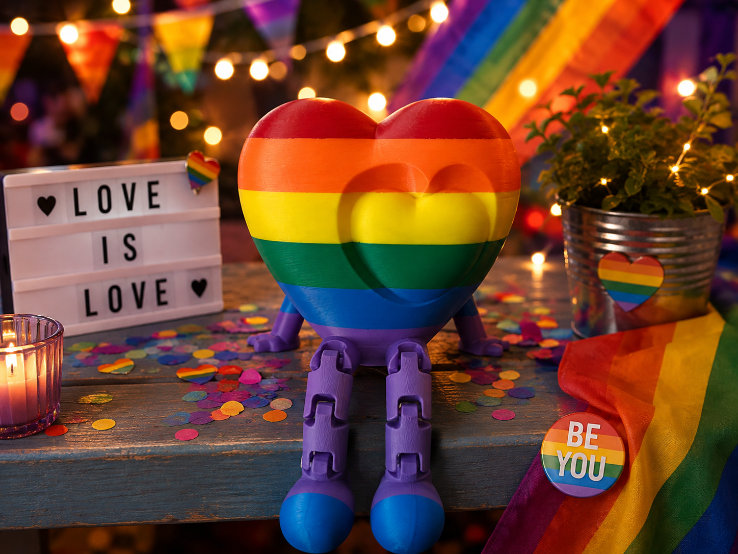 🌈 Cœur LGBTQIA+ – L'amour n'a pas de limites