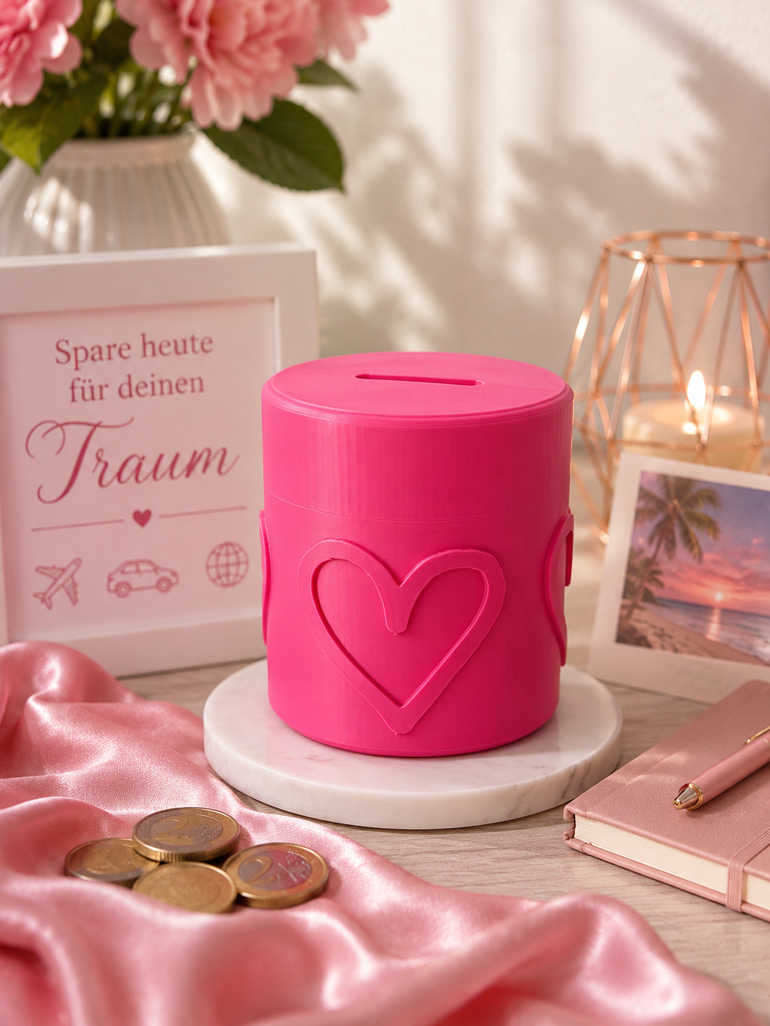 💖 Pink Piggy Bank – Make Your Dreams Come True